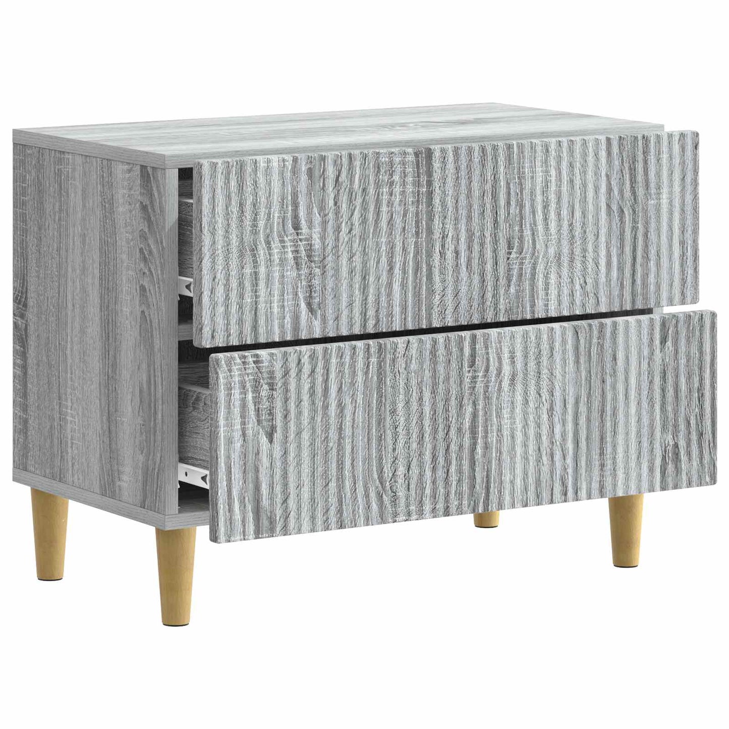 Nachtkastje Grijs sonoma 62 x 34,5 x 48 cm Bewerkt hout