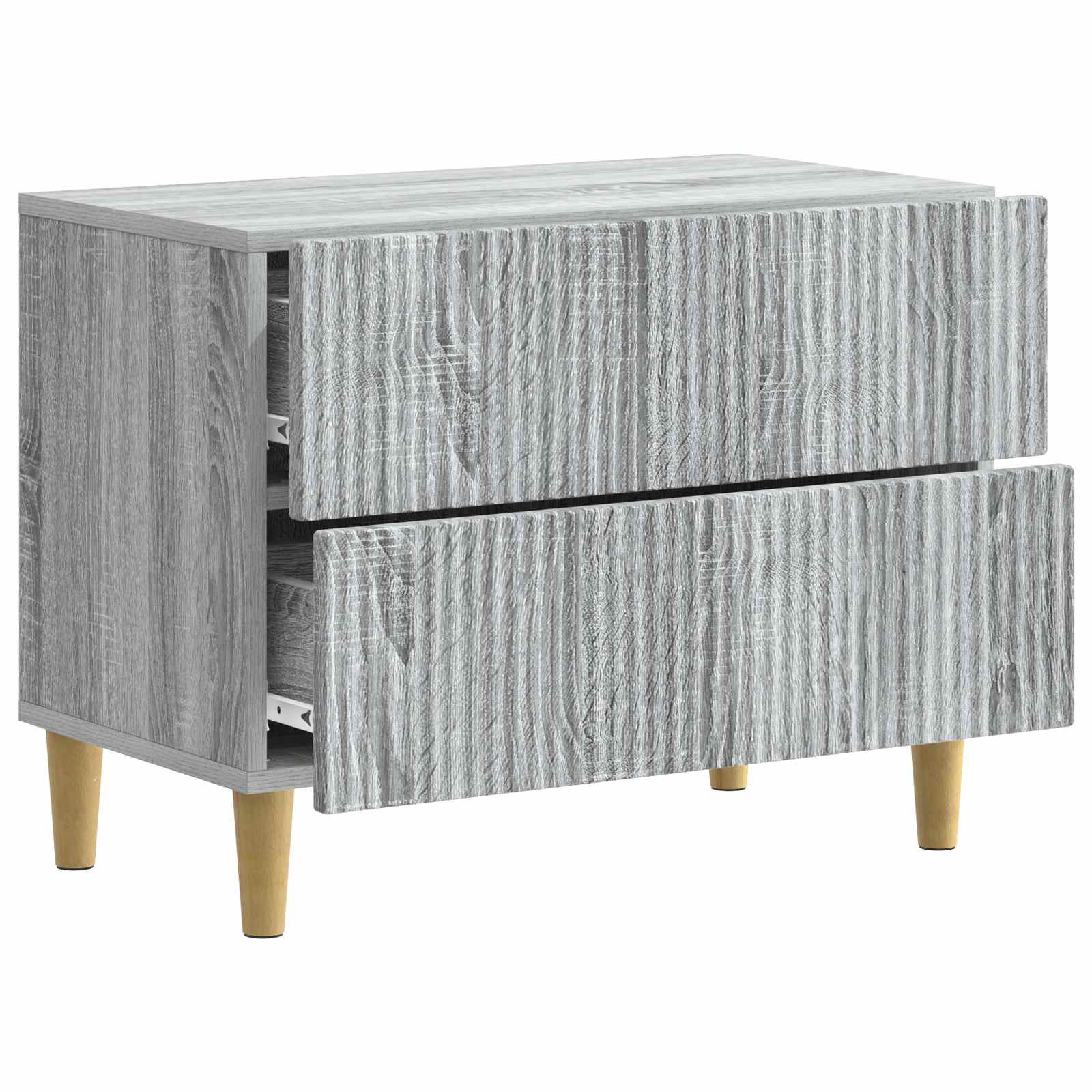 Nachtkastje Grijs sonoma 62 x 34,5 x 48 cm Bewerkt hout