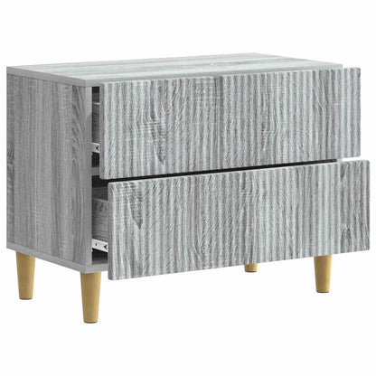Nachtkastje Grijs sonoma 62 x 34,5 x 48 cm Bewerkt hout