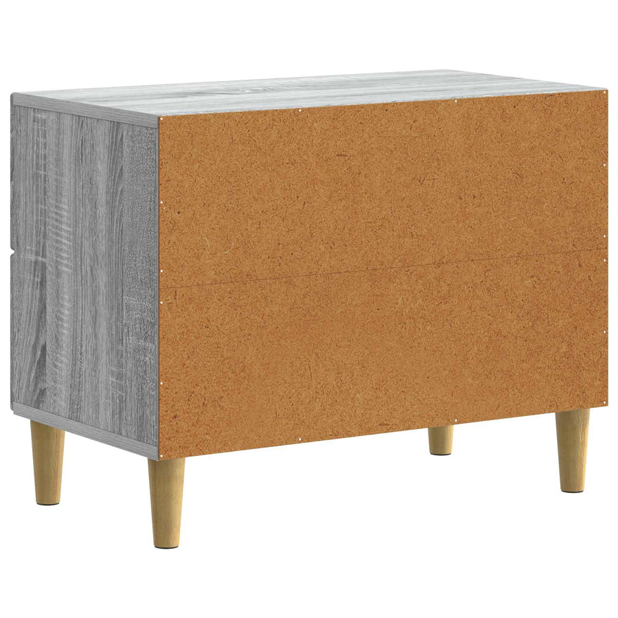 Nachtkastje Grijs sonoma 62 x 34,5 x 48 cm Bewerkt hout