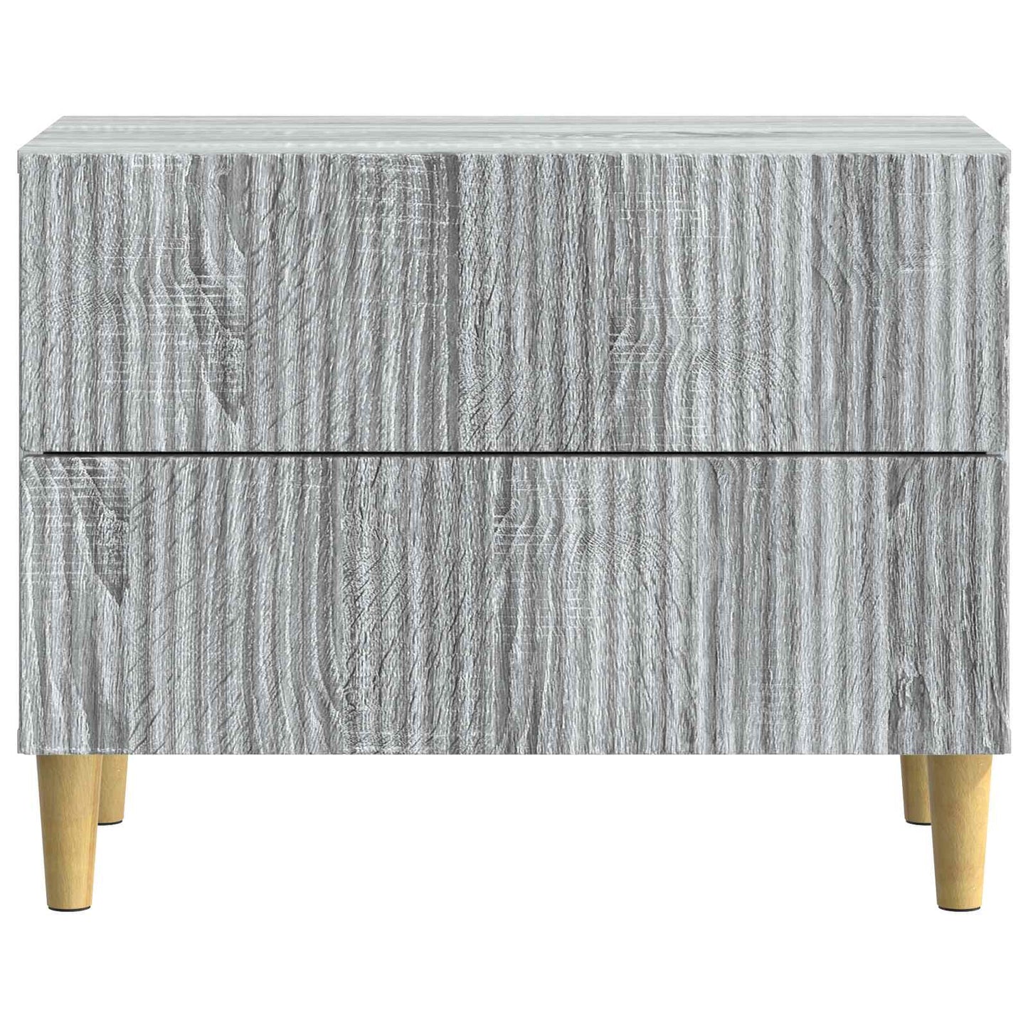 Nachtkastje Grijs sonoma 62 x 34,5 x 48 cm Bewerkt hout