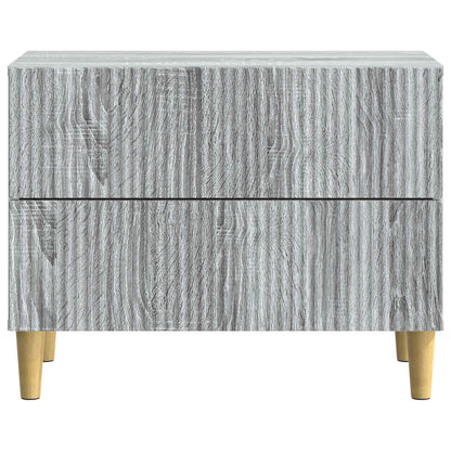 Nachtkastje Grijs sonoma 62 x 34,5 x 48 cm Bewerkt hout