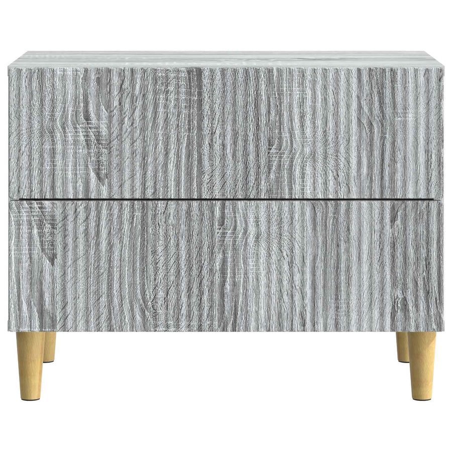 Nachtkastje Grijs sonoma 62 x 34,5 x 48 cm Bewerkt hout