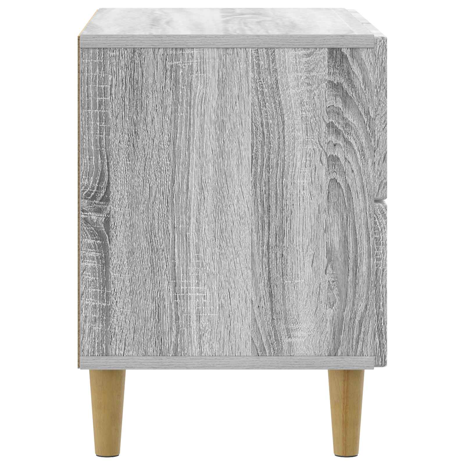 Nachtkastje Grijs sonoma 62 x 34,5 x 48 cm Bewerkt hout