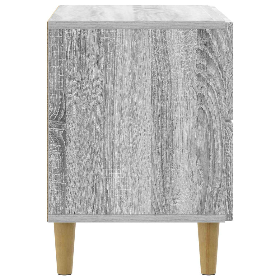 Nachtkastje Grijs sonoma 62 x 34,5 x 48 cm Bewerkt hout