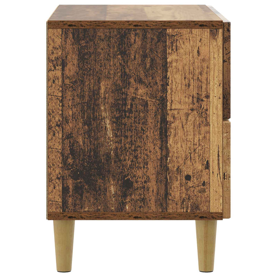 Nachtkastje met lade Oud hout 62 x 34,5 x 48 cm Bewerkt hout