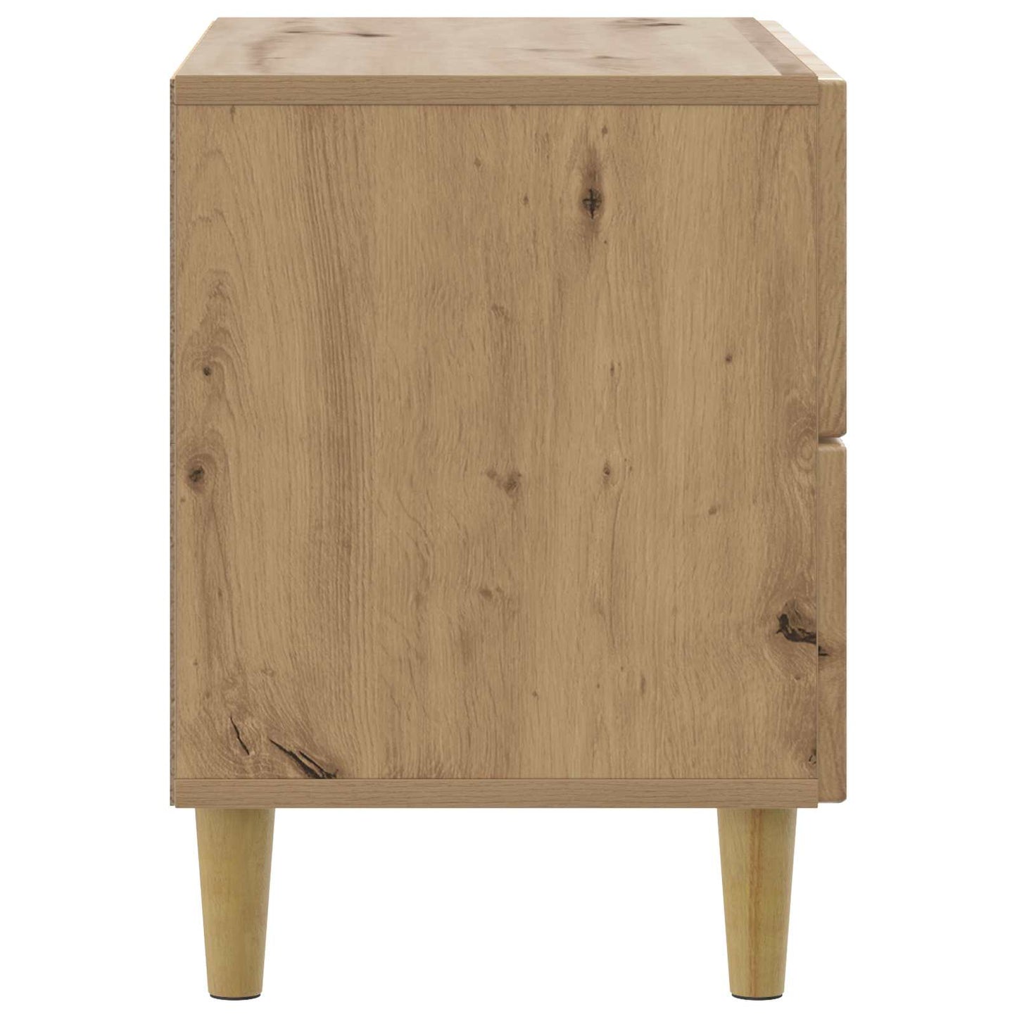 Nachtkastje Artisanaal eiken 62 x 34,5 x 48 cm Bewerkt hout