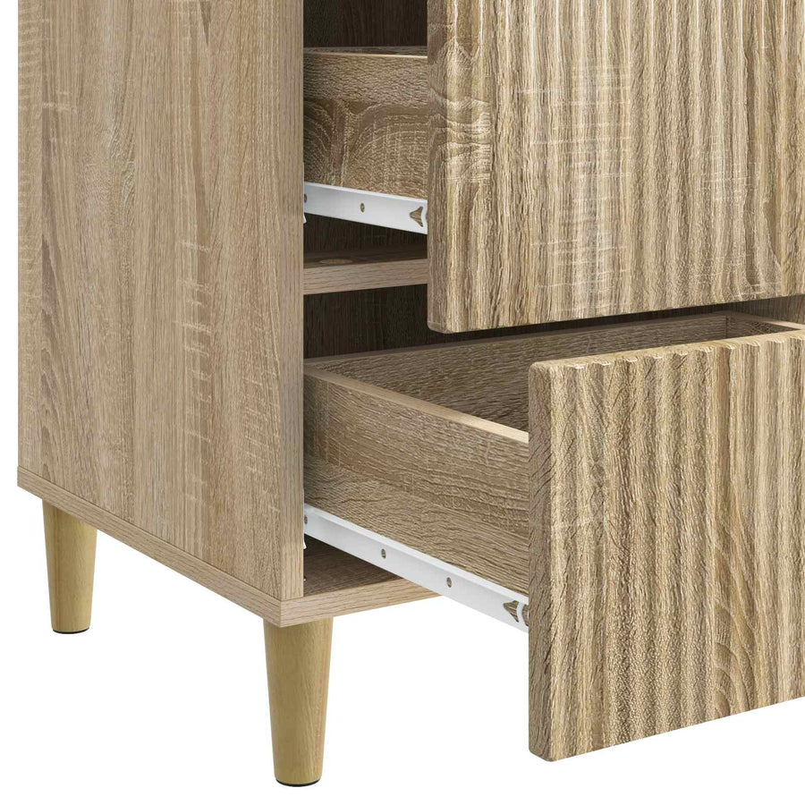 Nachtkastje Sonoma Eiken 43 x 41 x 66,5 cm Bewerkt hout