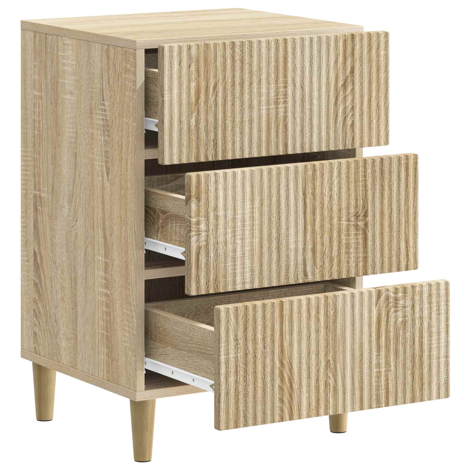 Nachtkastje Sonoma Eiken 43 x 41 x 66,5 cm Bewerkt hout