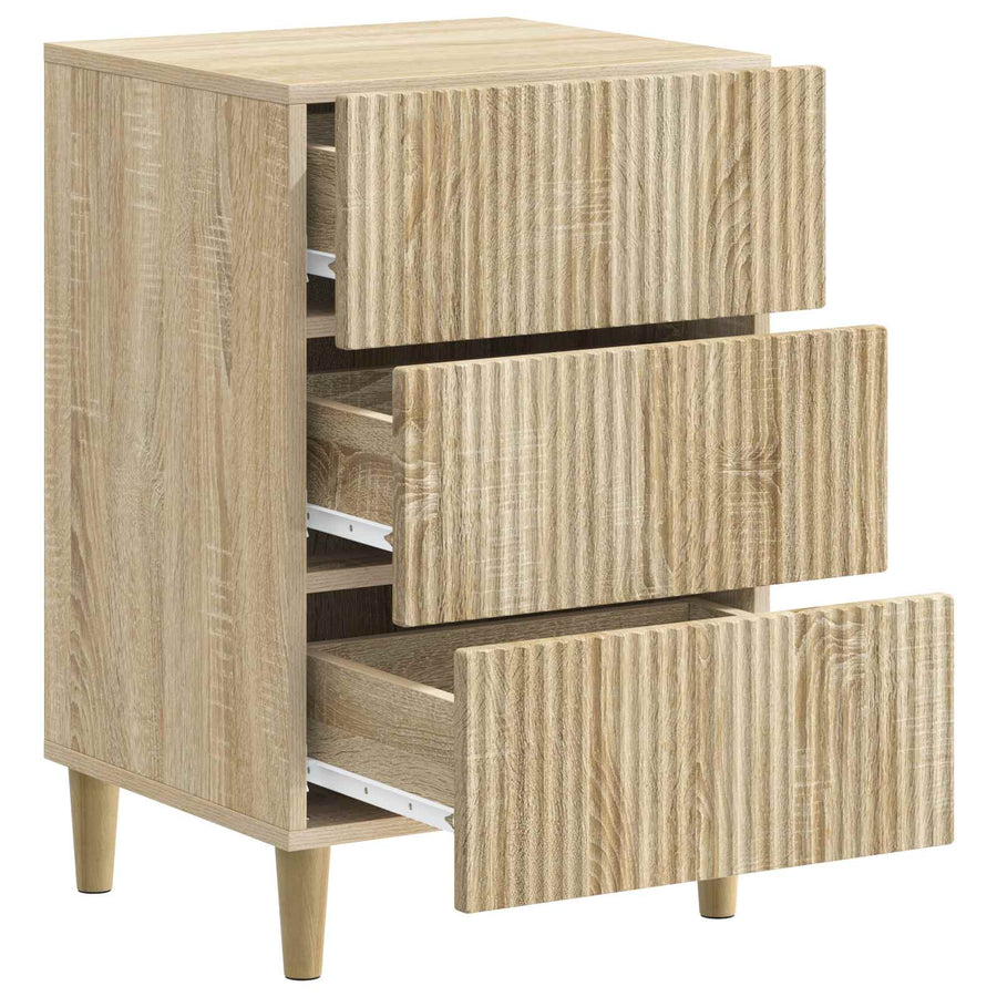 Nachtkastje Sonoma Eiken 43 x 41 x 66,5 cm Bewerkt hout