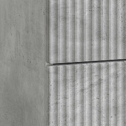 Nachtkastje met lade Betongrijs 43 x 41 x 66,5 cm Bewerkt hout