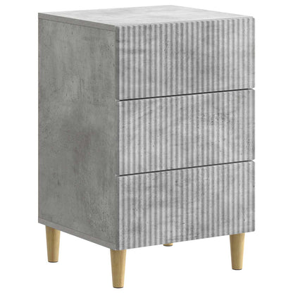 Nachtkastje met lade Betongrijs 43 x 41 x 66,5 cm Bewerkt hout