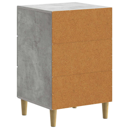 Nachtkastje met lade Betongrijs 43 x 41 x 66,5 cm Bewerkt hout