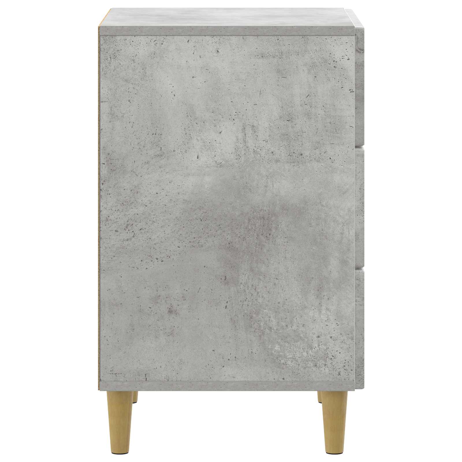 Nachtkastje met lade Betongrijs 43 x 41 x 66,5 cm Bewerkt hout