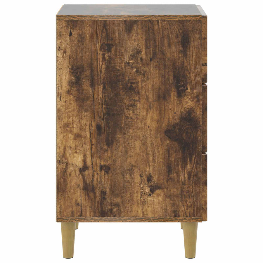 Nachtkastje Gerookt eiken 43 x 41 x 66,5 cm Bewerkt hout