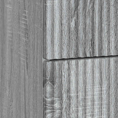 Nachtkastje Grijs sonoma 43 x 41 x 66,5 cm Bewerkt hout