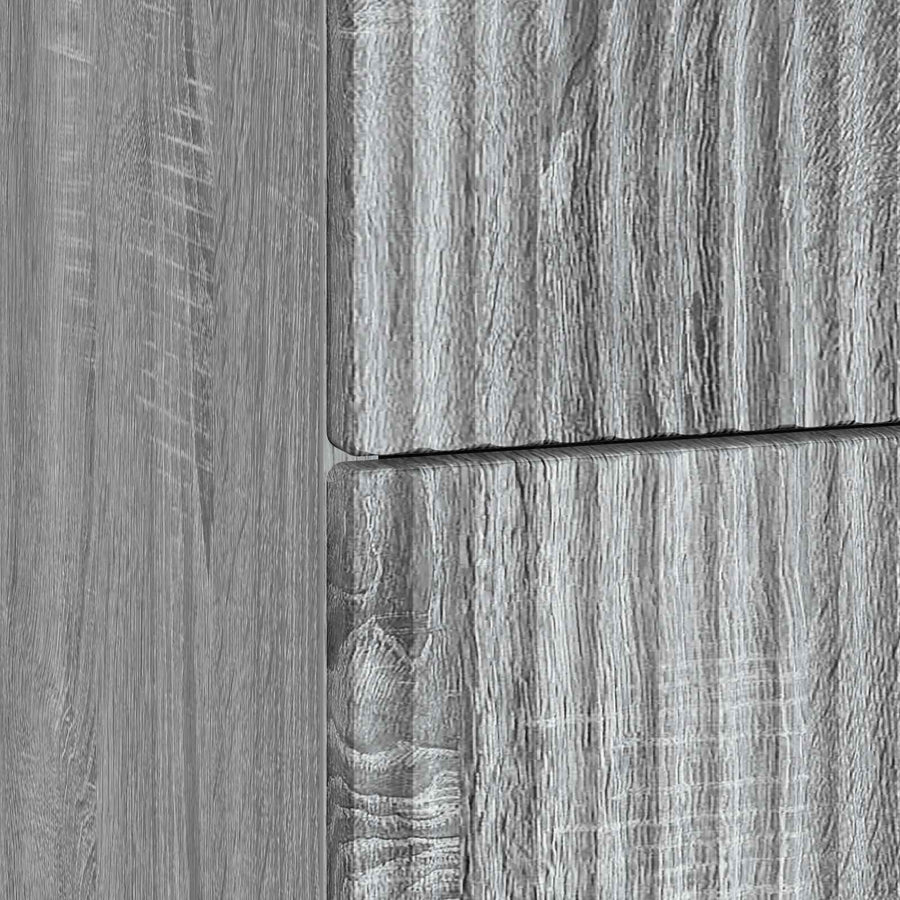 Nachtkastje Grijs sonoma 43 x 41 x 66,5 cm Bewerkt hout