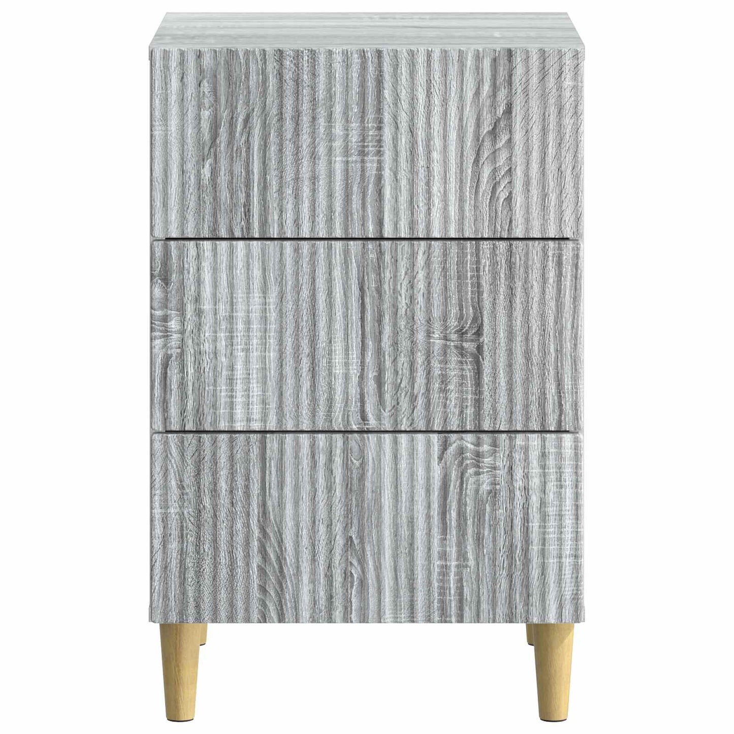 Nachtkastje Grijs sonoma 43 x 41 x 66,5 cm Bewerkt hout