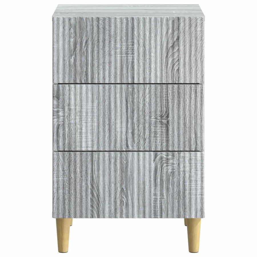 Nachtkastje Grijs sonoma 43 x 41 x 66,5 cm Bewerkt hout