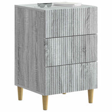 Nachtkastje Grijs sonoma 43 x 41 x 66,5 cm Bewerkt hout