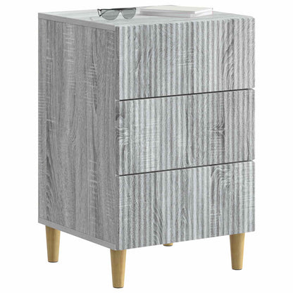 Nachtkastje Grijs sonoma 43 x 41 x 66,5 cm Bewerkt hout