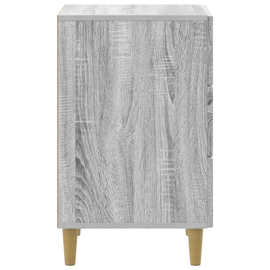 Nachtkastje Grijs sonoma 43 x 41 x 66,5 cm Bewerkt hout