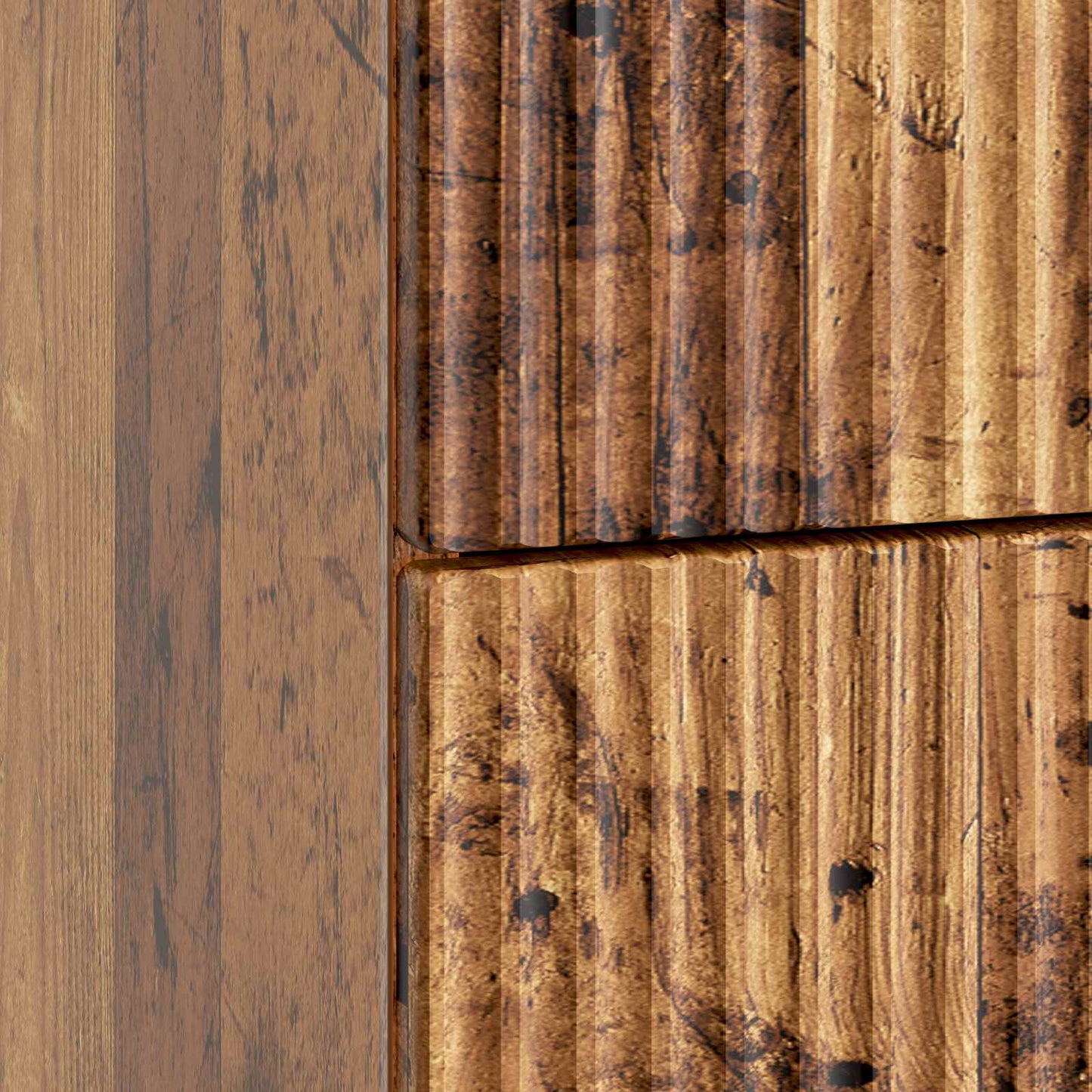 Nachtkastje met lade Oud hout 43 x 41 x 66,5 cm Bewerkt hout