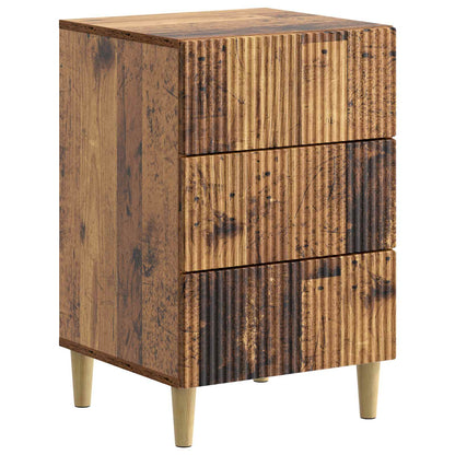 Nachtkastje met lade Oud hout 43 x 41 x 66,5 cm Bewerkt hout