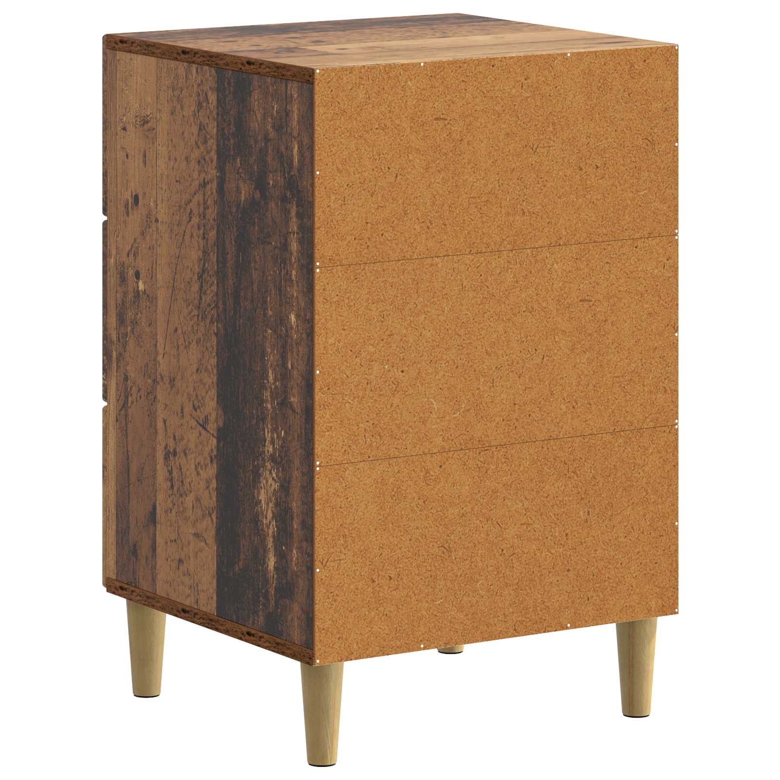 Nachtkastje met lade Oud hout 43 x 41 x 66,5 cm Bewerkt hout