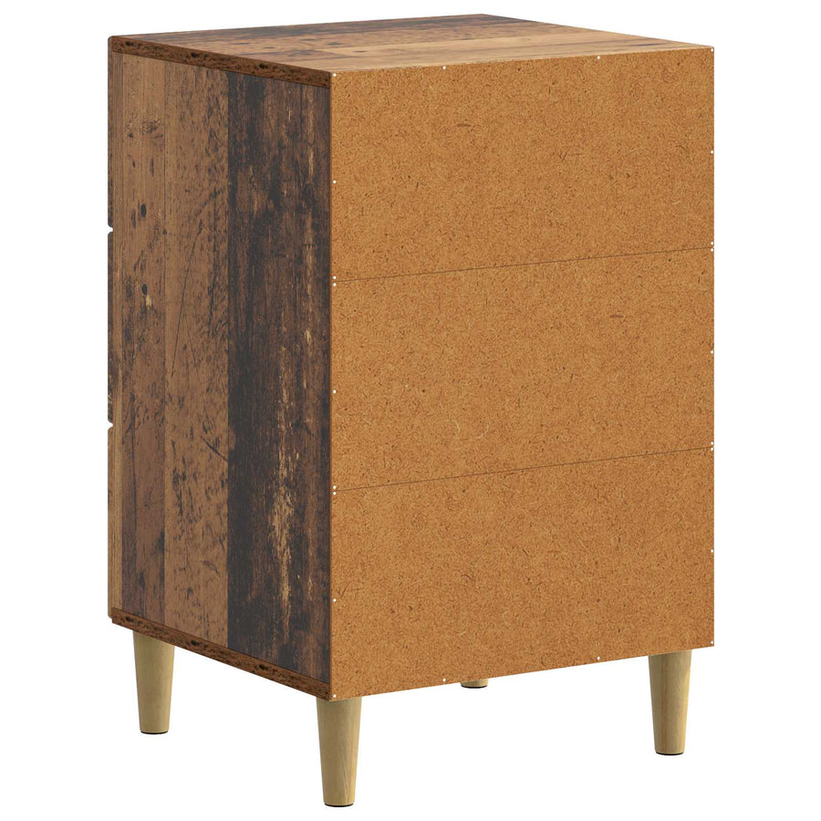 Nachtkastje met lade Oud hout 43 x 41 x 66,5 cm Bewerkt hout