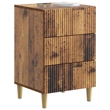Nachtkastje met lade Oud hout 43 x 41 x 66,5 cm Bewerkt hout