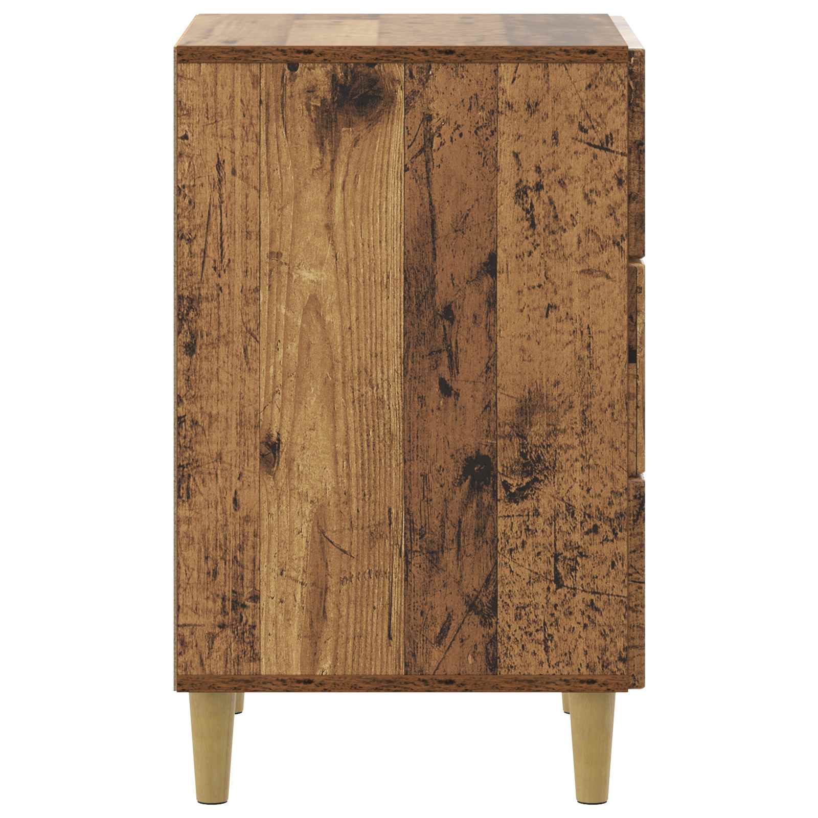 Nachtkastje met lade Oud hout 43 x 41 x 66,5 cm Bewerkt hout