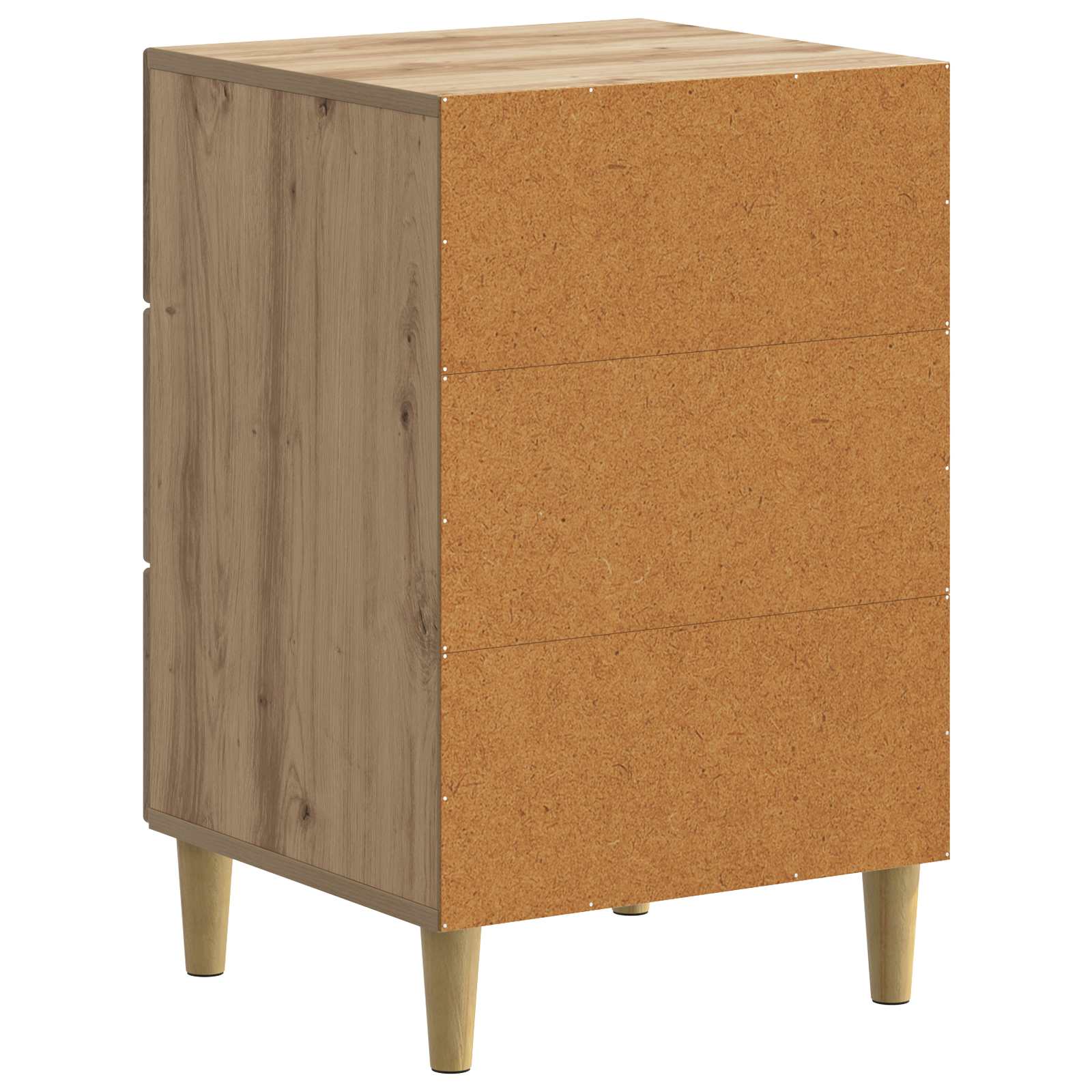 Nachtkastje Artisanaal eiken 43 x 41 x 66,5 cm Bewerkt hout