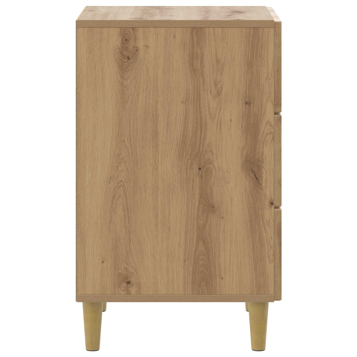 Nachtkastje Artisanaal eiken 43 x 41 x 66,5 cm Bewerkt hout