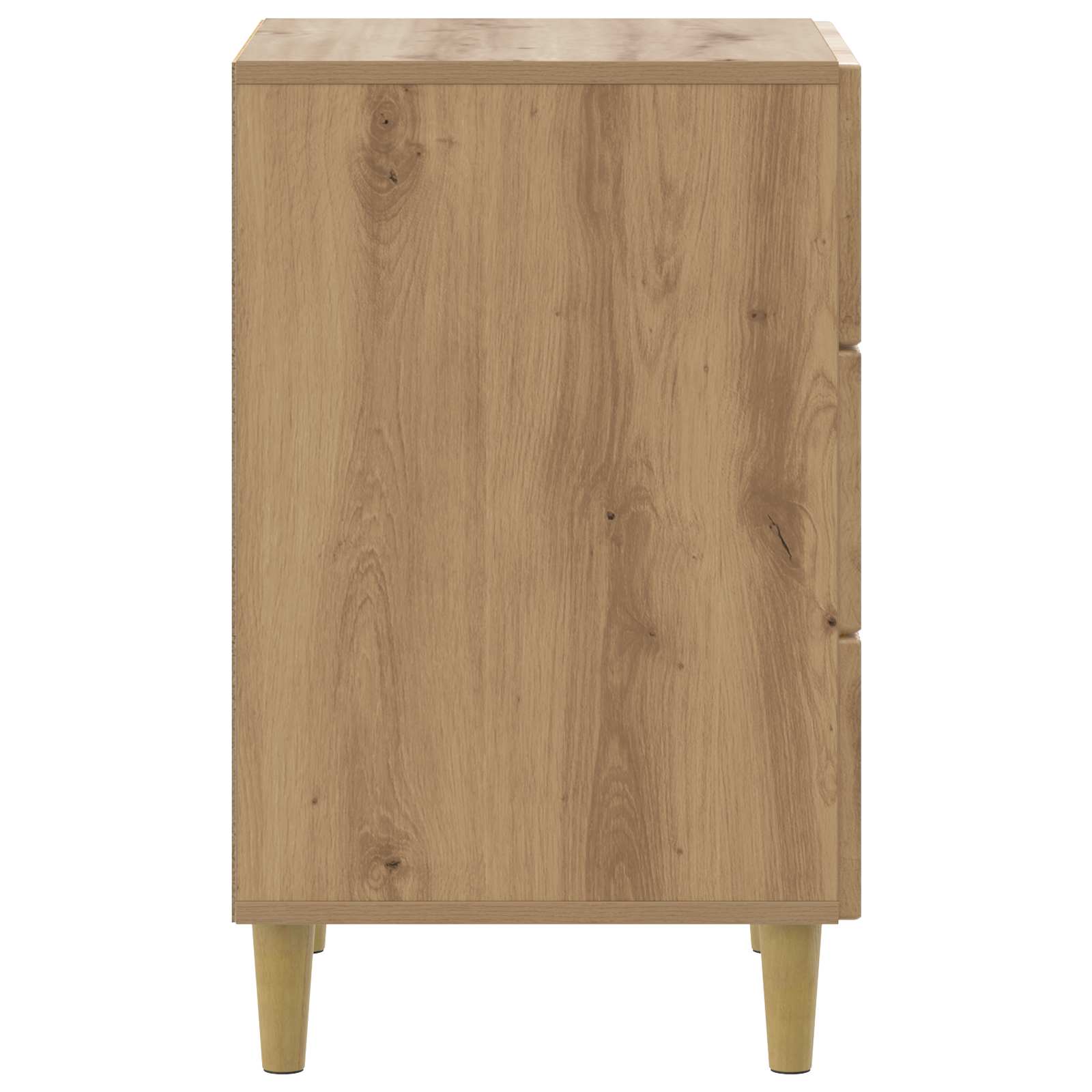 Nachtkastje Artisanaal eiken 43 x 41 x 66,5 cm Bewerkt hout