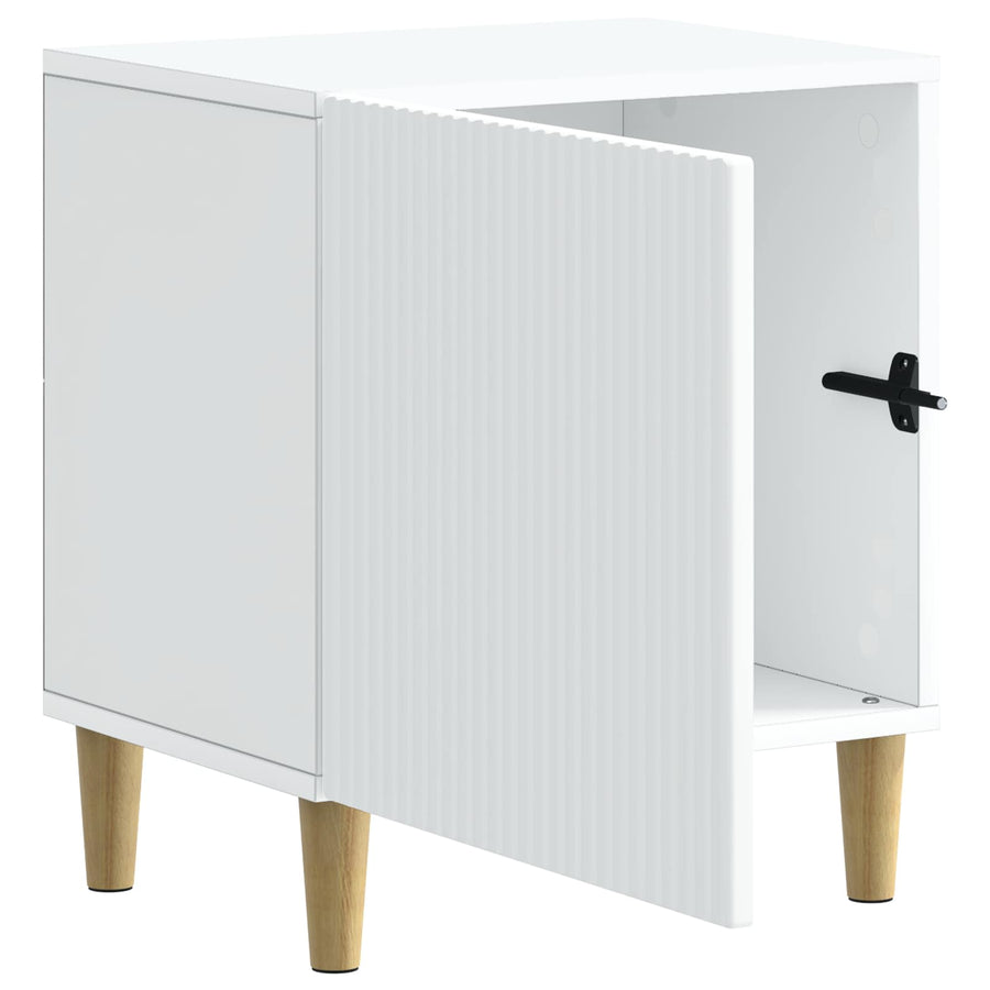 Nachtkastje 2 pcs Wit 43 x 34,5 x 50 cm Bewerkt hout