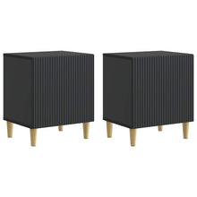 Nachtkastje 2 pcs Zwart 43 x 34,5 x 50 cm Bewerkt hout