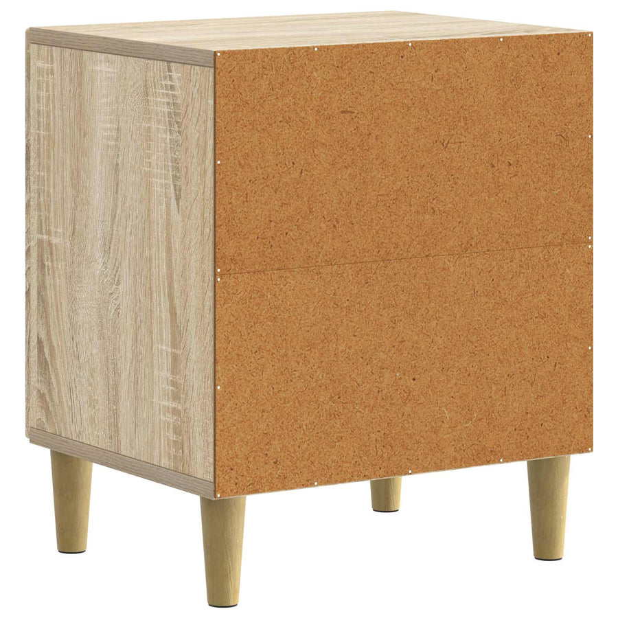 Nachtkastje 2 pcs Sonoma Eiken 43 x 34,5 x 50 cm Bewerkt hout