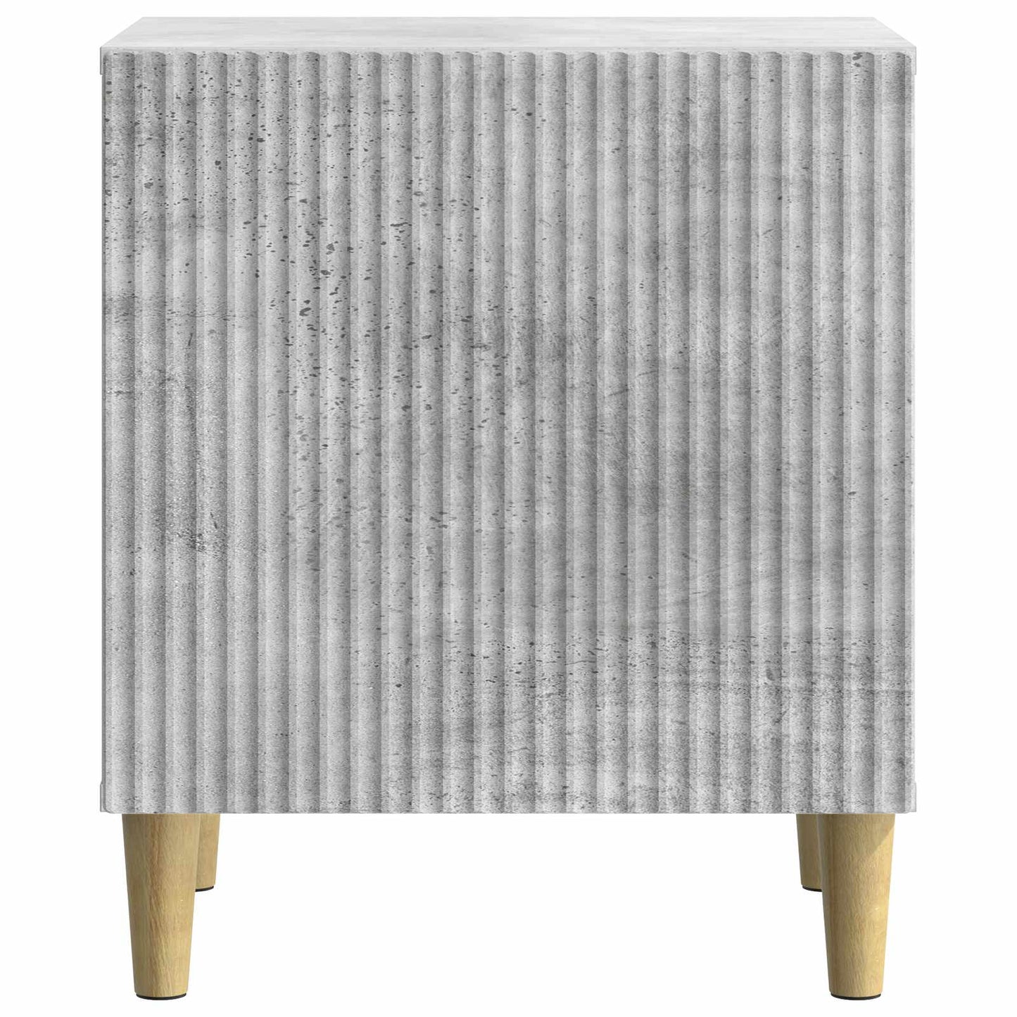 Nachtkastje Betongrijs 43 x 34,5 x 50 cm Bewerkt hout