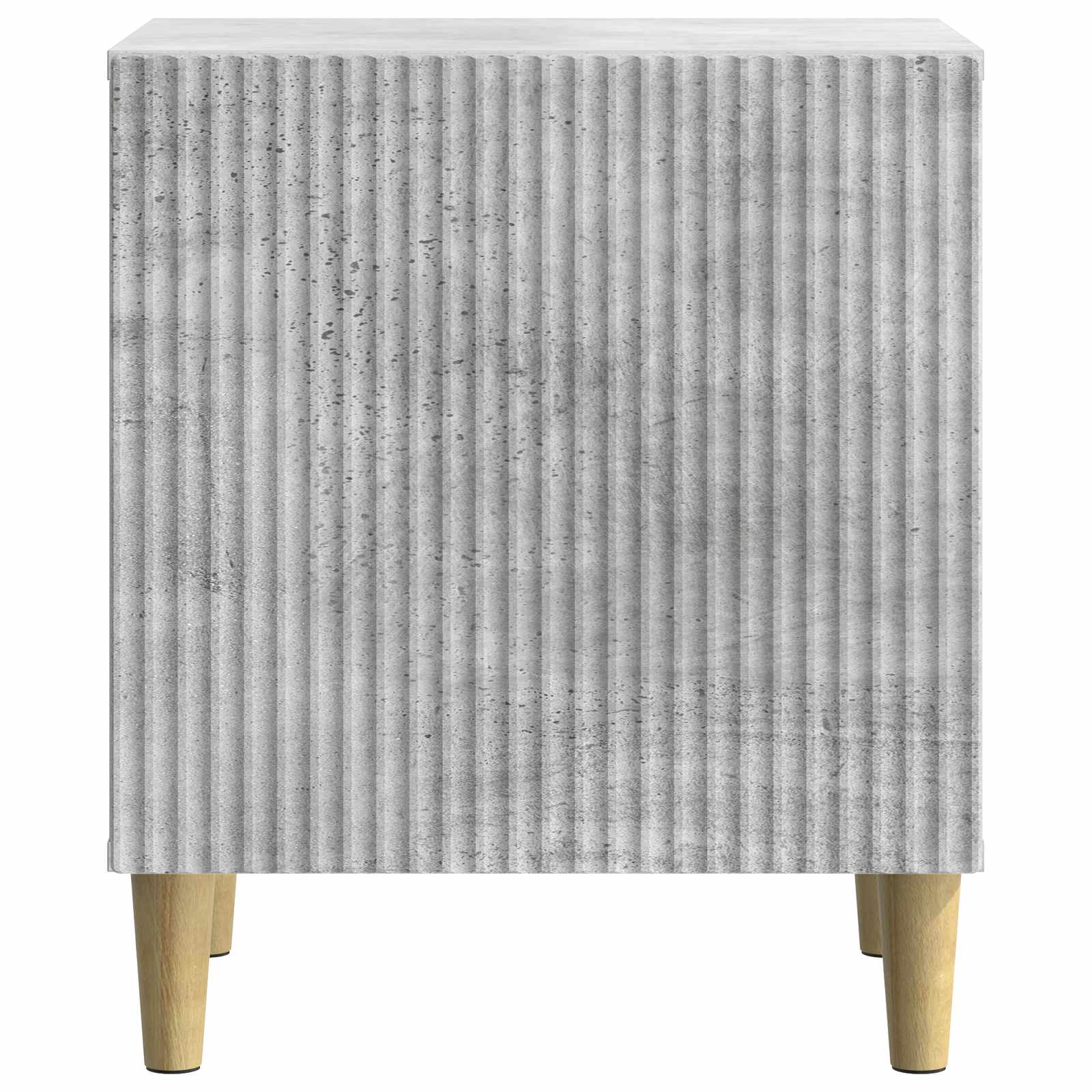 Nachtkastje Betongrijs 43 x 34,5 x 50 cm Bewerkt hout