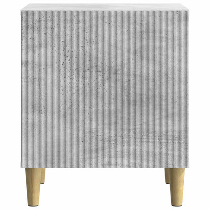 Nachtkastje Betongrijs 43 x 34,5 x 50 cm Bewerkt hout