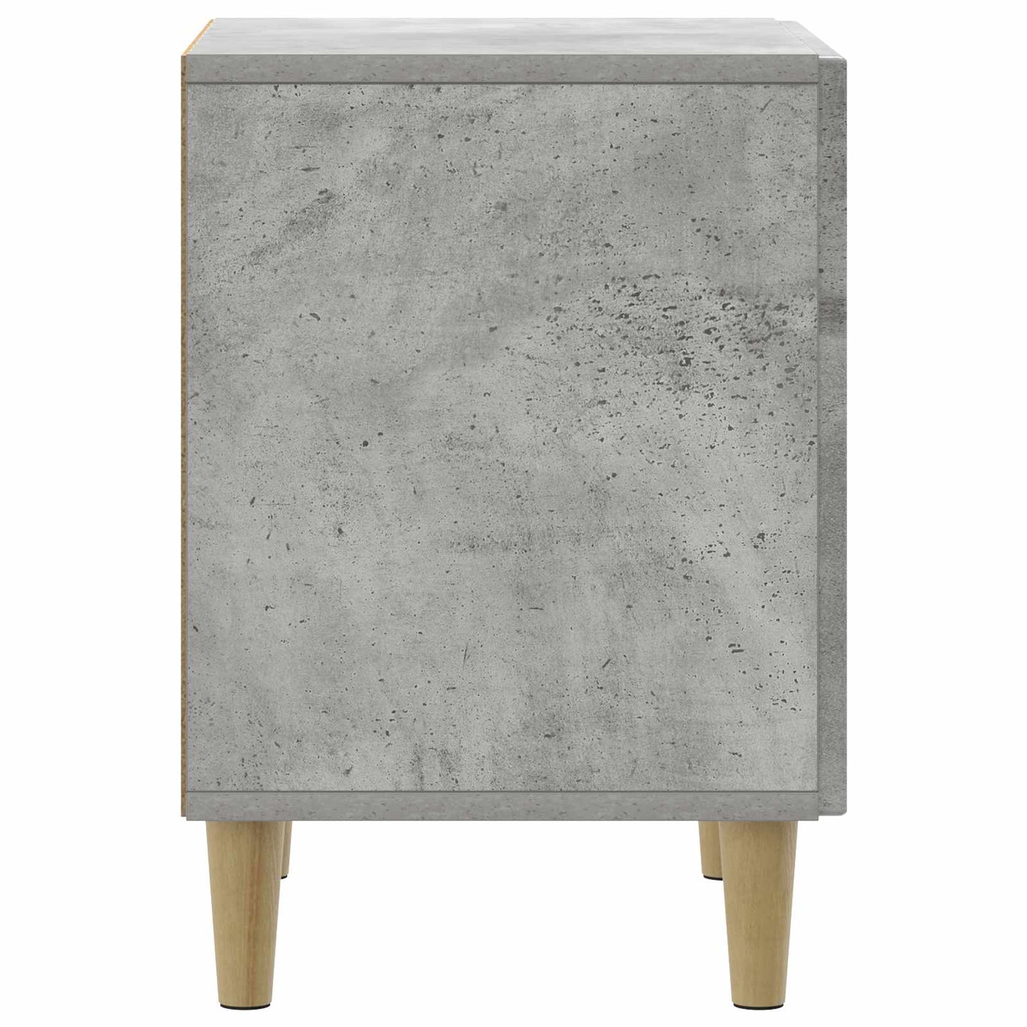 Nachtkastje Betongrijs 43 x 34,5 x 50 cm Bewerkt hout