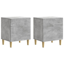 Nachtkastje 2 pcs Betongrijs 43 x 34,5 x 50 cm Bewerkt hout