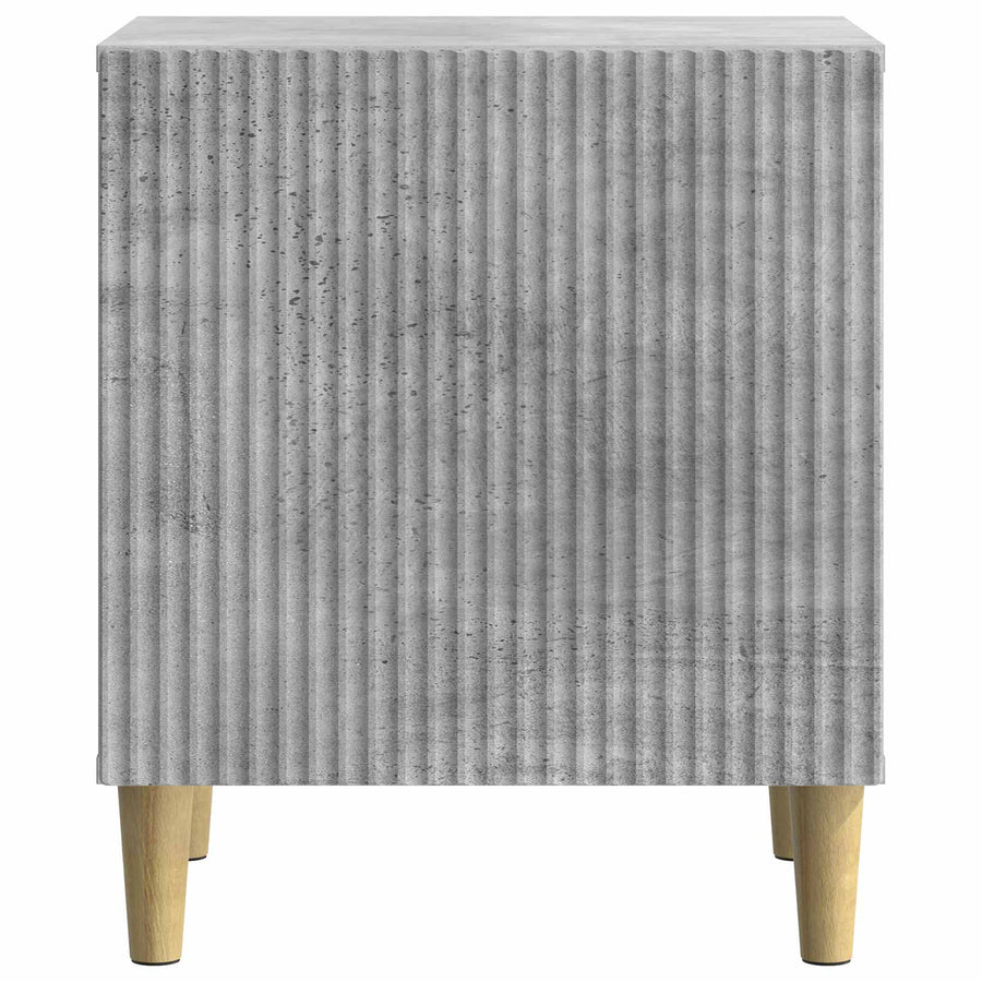 Nachtkastje 2 pcs Betongrijs 43 x 34,5 x 50 cm Bewerkt hout