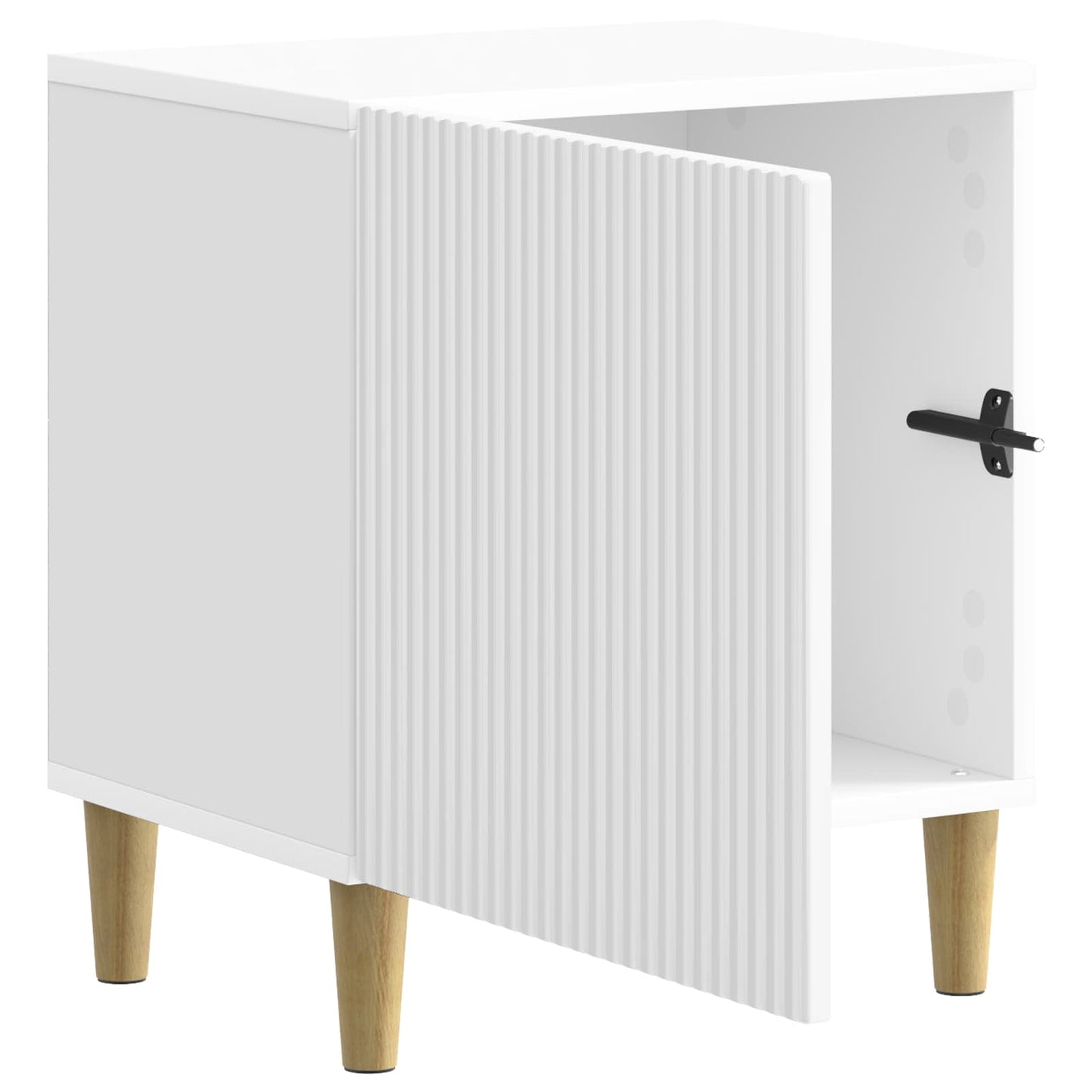Nachtkastje 2 pcs Hoogglans Wit 43 x 34,5 x 50 cm Bewerkt hout