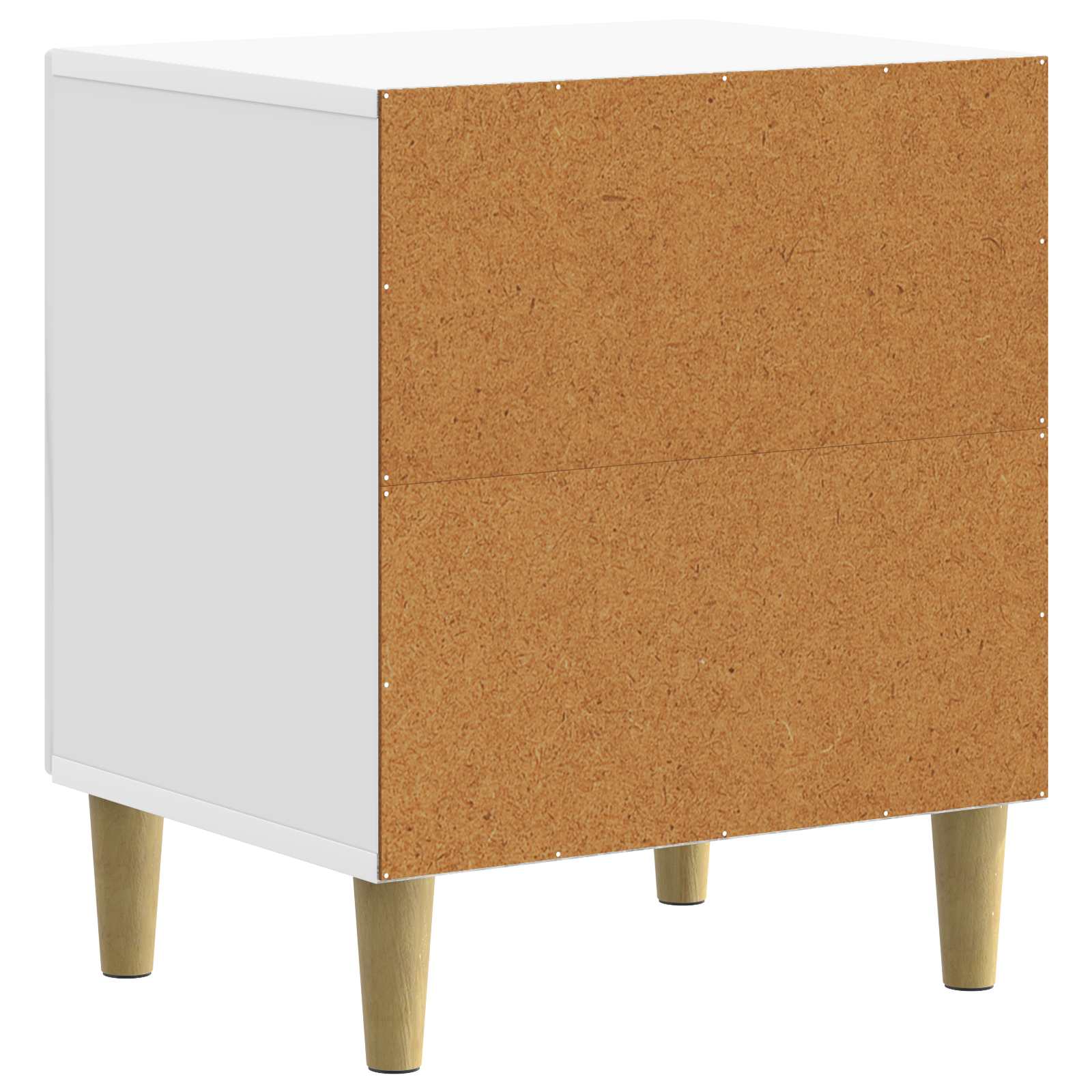 Nachtkastje 2 pcs Hoogglans Wit 43 x 34,5 x 50 cm Bewerkt hout