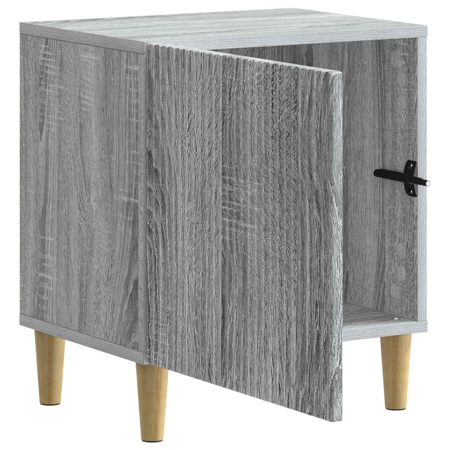 Nachtkastje Grijs sonoma 43 x 34,5 x 50 cm Bewerkt hout