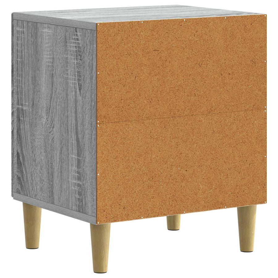 Nachtkastje Grijs sonoma 43 x 34,5 x 50 cm Bewerkt hout