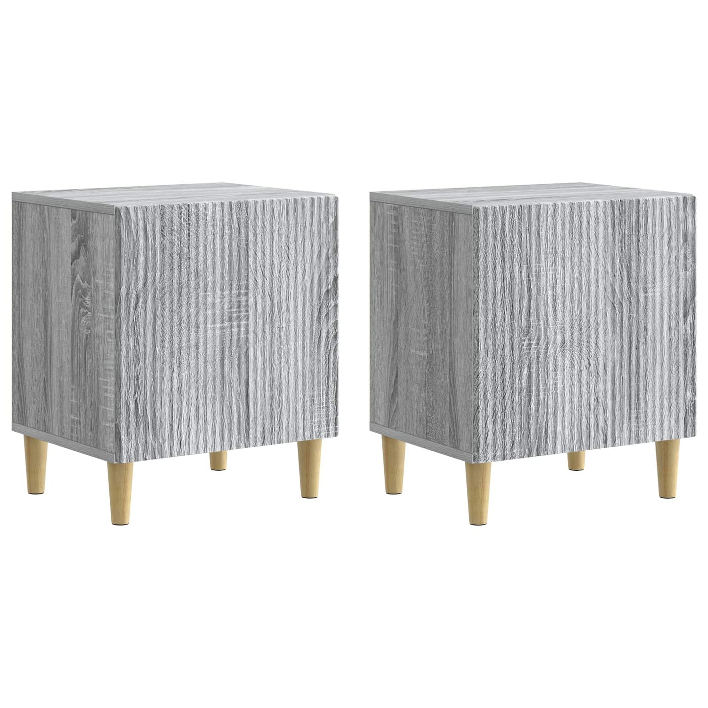 Nachtkastje 2 pcs Grijs sonoma 43 x 34,5 x 50 cm Bewerkt hout