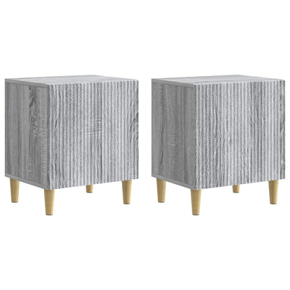 Nachtkastje 2 pcs Grijs sonoma 43 x 34,5 x 50 cm Bewerkt hout
